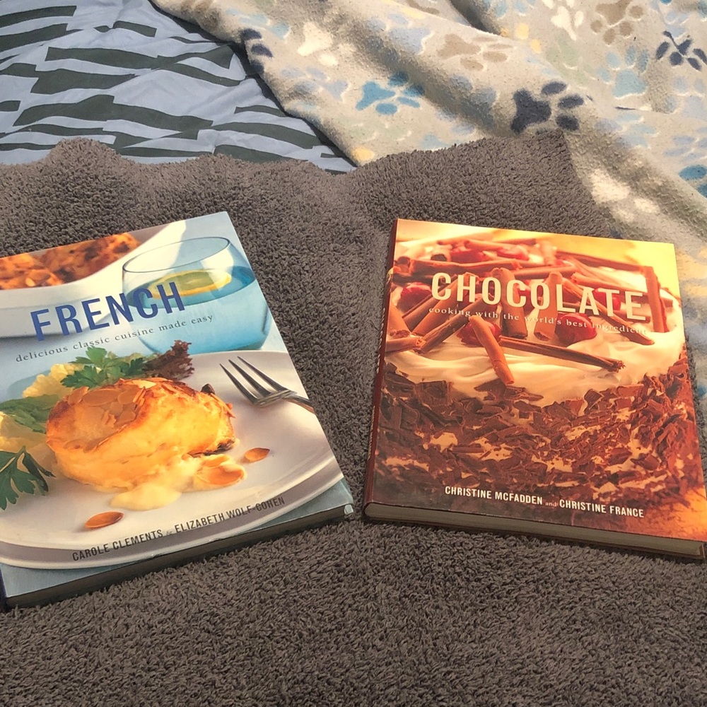 French and Chocolate Cookbooks Set